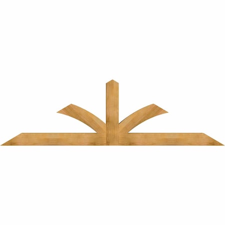Ekena Millwork Richland Timber Gable Bracket, Western Red Cedar, 108"W x 31 1/2"H x 6"D x 6"F, 7/12 Pitch GBW108X31X0606RIC00RWR